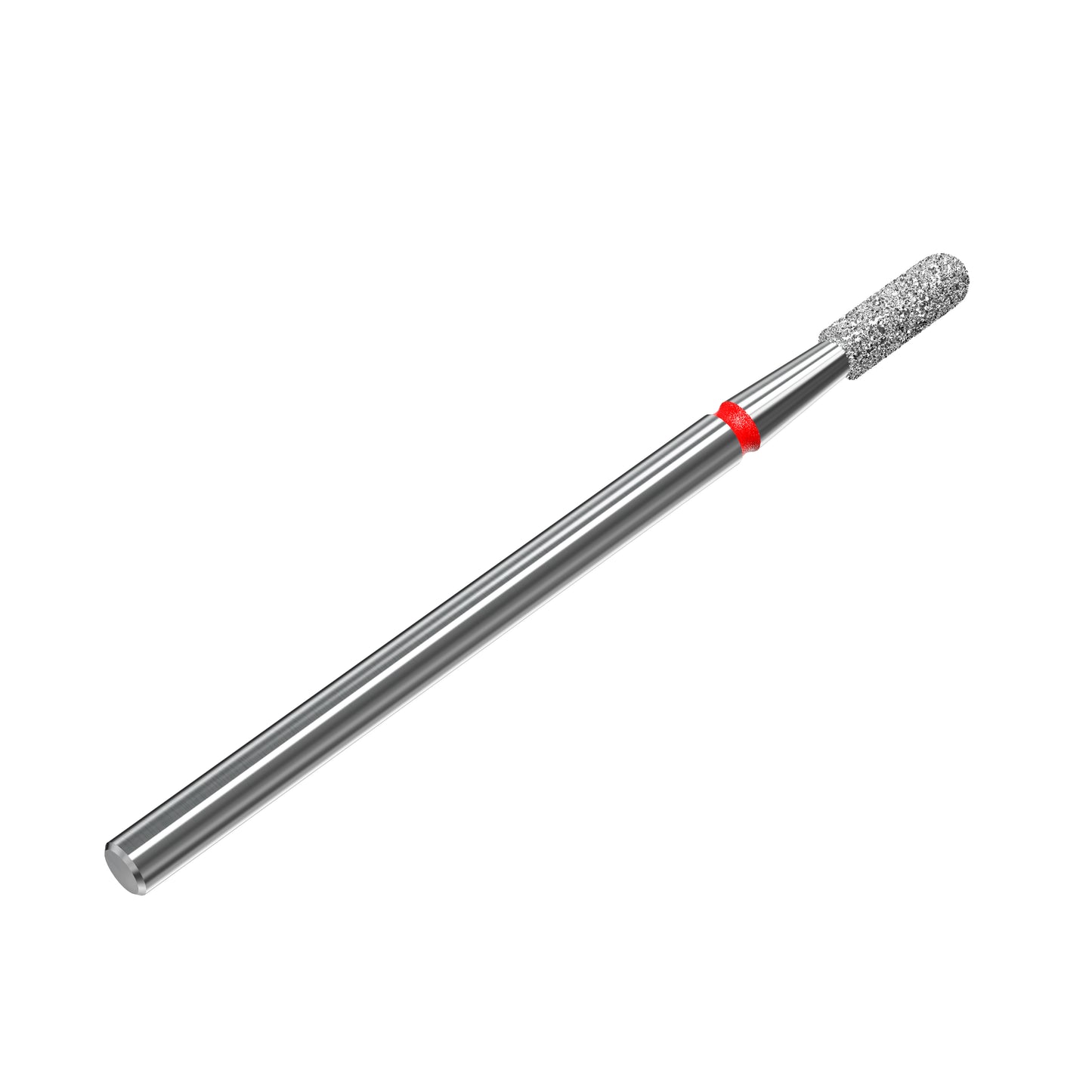 Diamond nail drill bit rounded cylinder red EXPERT head diameter 2,3 mm / working part 8 mm