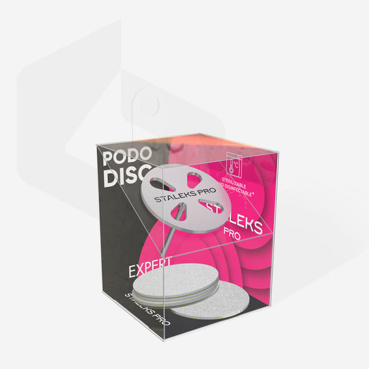 Pedicure disc PODODISC L EXPERT and set of disposable file 180 grit 5 pc (25 mm)