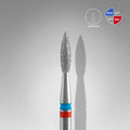 Diamond nail drill bit DUO pointed flame red-blue
EXPERT head diameter 2,1 mm / working part 8 mm