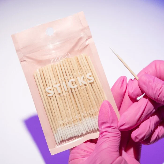 Wooden sticks with cotton