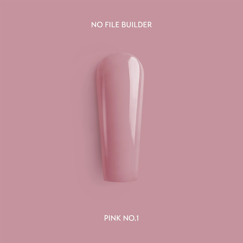 Pink no.1. No File Builder - no-file gel - 15 G