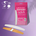Disposable white files for crescent nail file on a soft foam layer EXPERT 40 150 grit (30 pcs)
