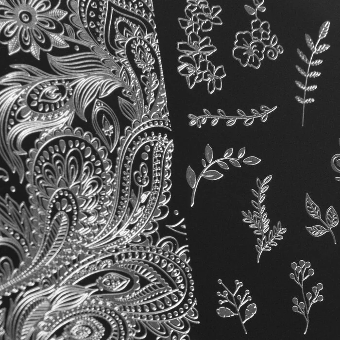 Indigo Stamping Plate 03 - 1 PCS