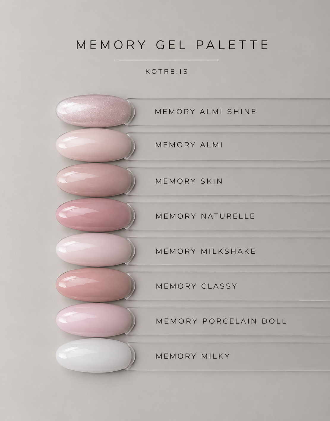 Memory gel [skin] perfect nude shade 30ml