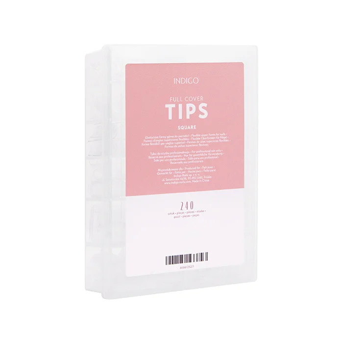 Nail tips Full Cover Tips Square - 240 PCS