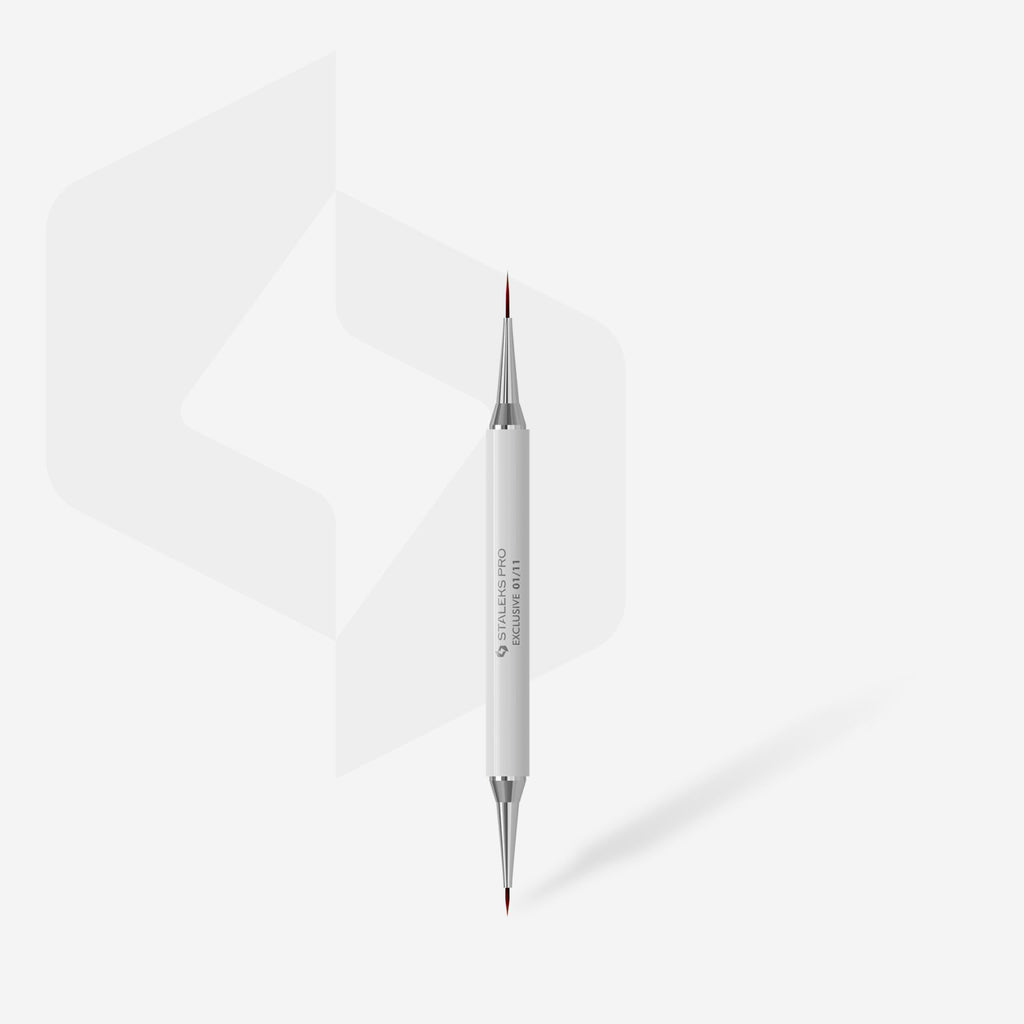 STALEKS EXCLUSIVE 01/11 Double-sided liner brush 7 mm / for gel 12 mm