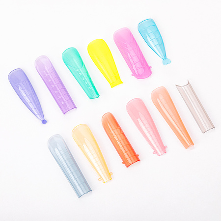 Upper dual forms for nail construction with scale Molly Nails colorful 12 shapes 288 pcs