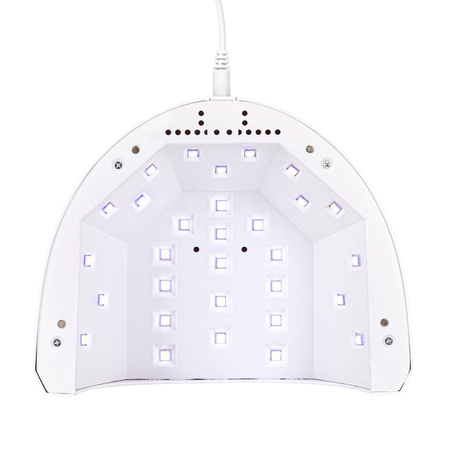 Molly Nails 48W UV/LED Nail Lamp for hybrid nail polish, gels, and acrylic gels—white SUN 1S PRO with a 3m cable