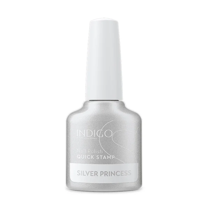Stamping nail polish Quick Stamp Silver Princess - 7 ML