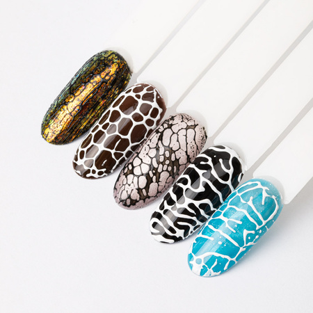 Creative Flow Color Gel - creative NailArt gel for melting, soft designs Molly Nails Black HEMA/Di-HEMA free 5 g