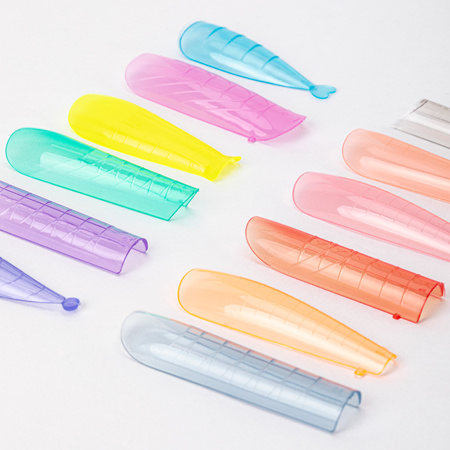 Upper dual forms for nail construction with scale Molly Nails colorful 12 shapes 288 pcs