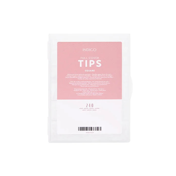 Nail tips Full Cover Tips Square - 240 PCS
