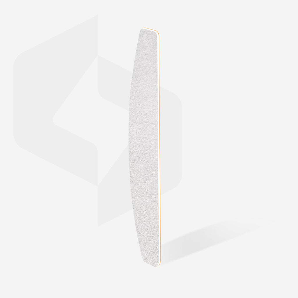 Disposable white files for crescent nail file on a soft foam layer EXPERT 40 180 grit (30 pcs)