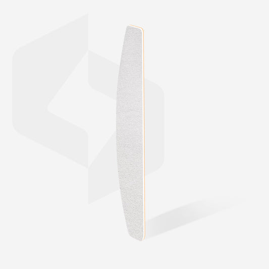 Disposable white files for crescent nail file on a soft foam layer EXPERT 40 100 grit (30 pcs)