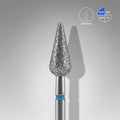 Diamond nail drill bit pointed pear blue, head diameter 5 mm, working part 12 mm