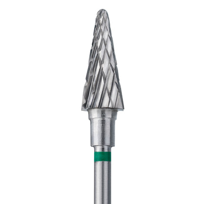 Carbide nail drill bit cone green EXPERT head diameter 6 mm / working part 14 mm