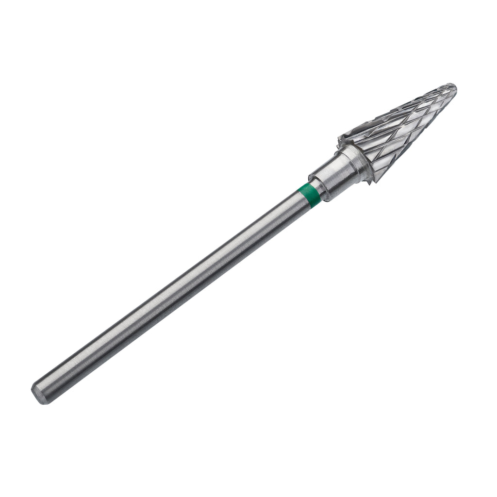 Carbide nail drill bit cone green EXPERT head diameter 6 mm / working part 14 mm