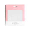 French Nail Stickers Silver 1PCS