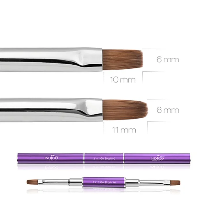 Indigo 2 in 1 Gel Brush No 6