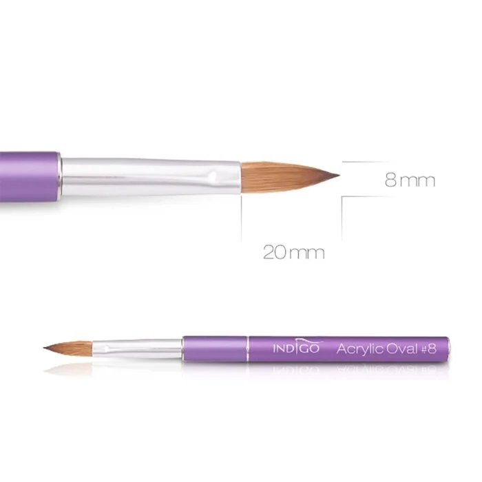 Indigo Acrylic Brush No 8 - 1PCS