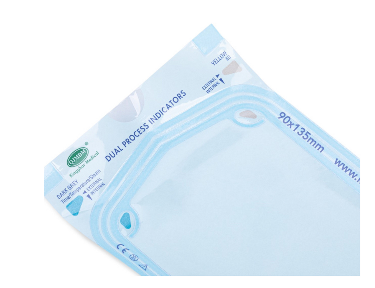 QJMDM Sterilization Bags, 90x135 mm, 200 pieces