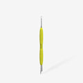 Manicure pusher Gummy with yellow silicone handle
UNIQ 11 TYPE 2 (beveled and loop pusher)