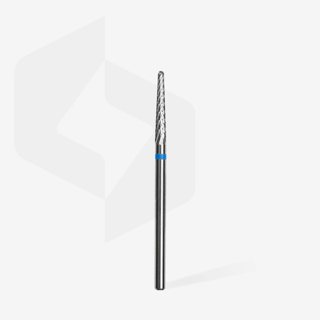 Carbide nail drill bit cone blue, head diameter 2,3 mm, working part 14 mm