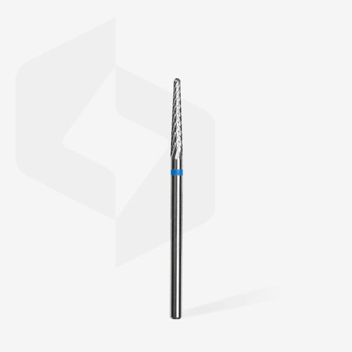 Carbide nail drill bit cone blue, head diameter 2,3 mm, working part 14 mm