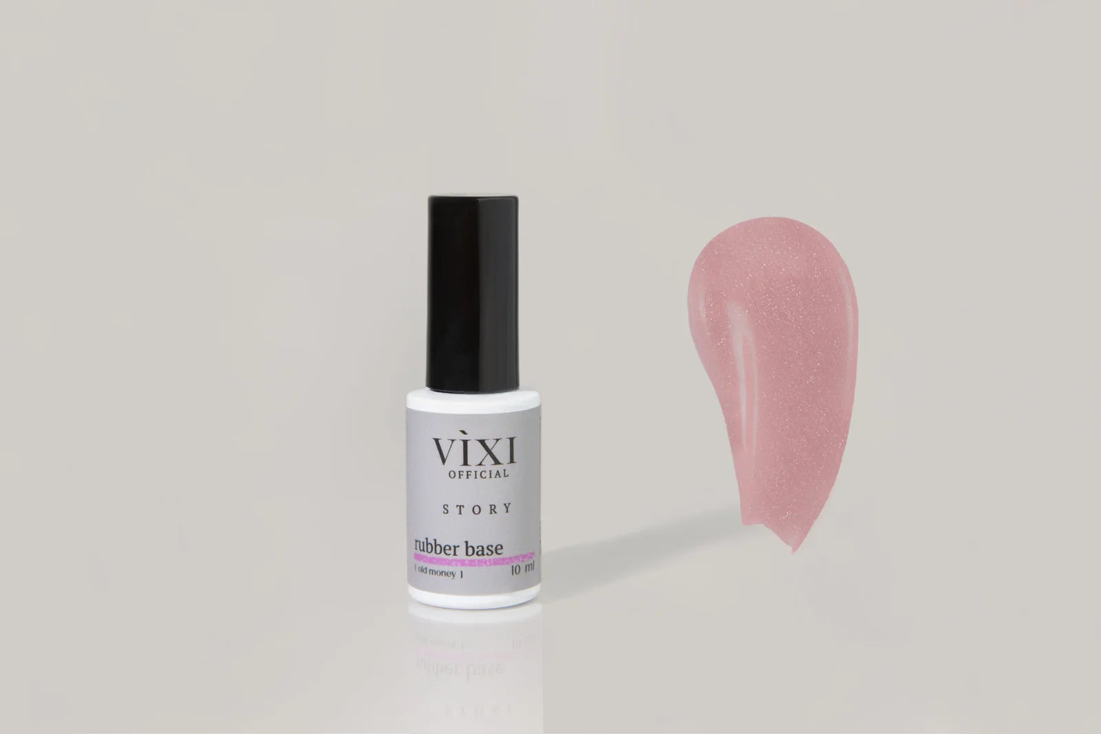 RUBBER BASE FOR GEL POLISH – OLD MONEY (PINK WITH GLITTER)